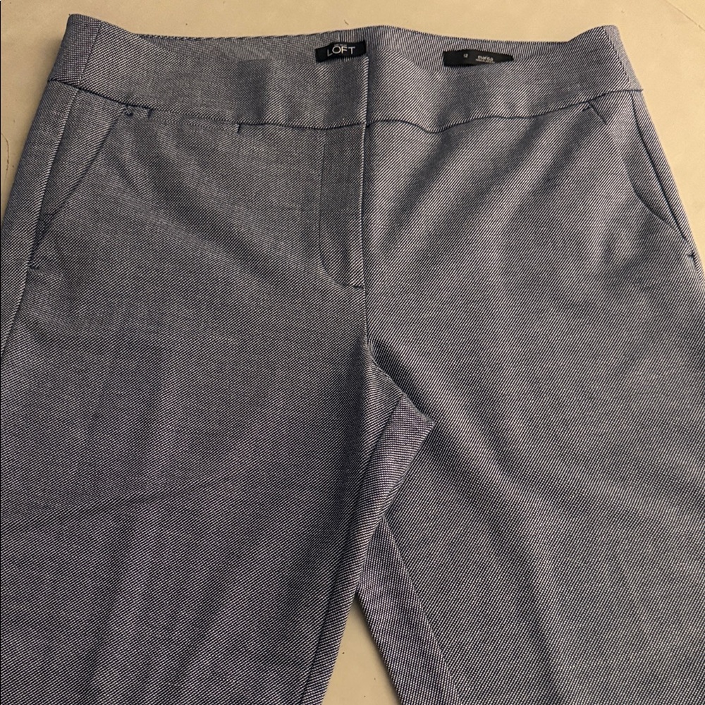 LOFT Navy print Pants